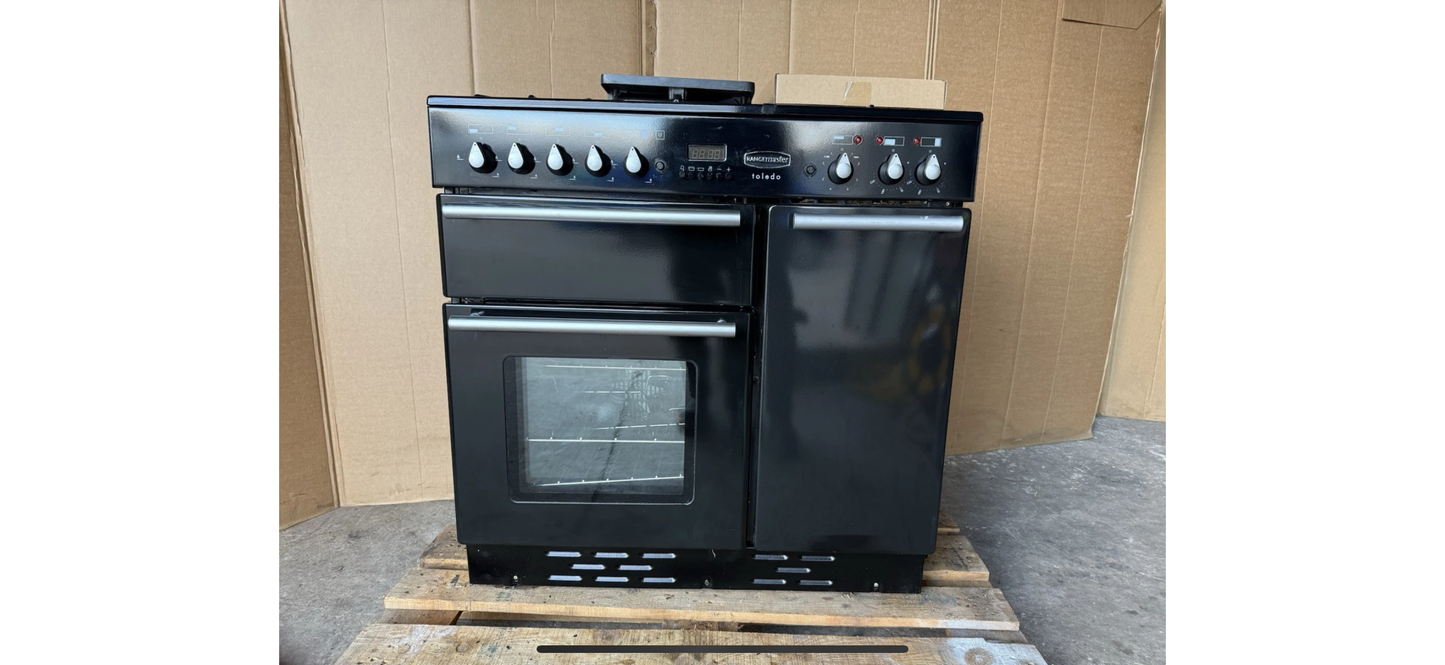 Rangemaster Toledo 90 Dual Fuel FSD Black/chrome