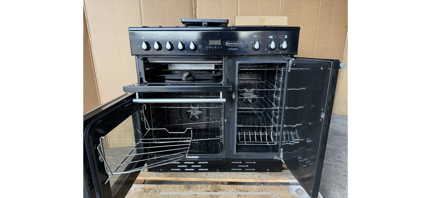 Rangemaster Toledo 90 Dual Fuel FSD Black/chrome