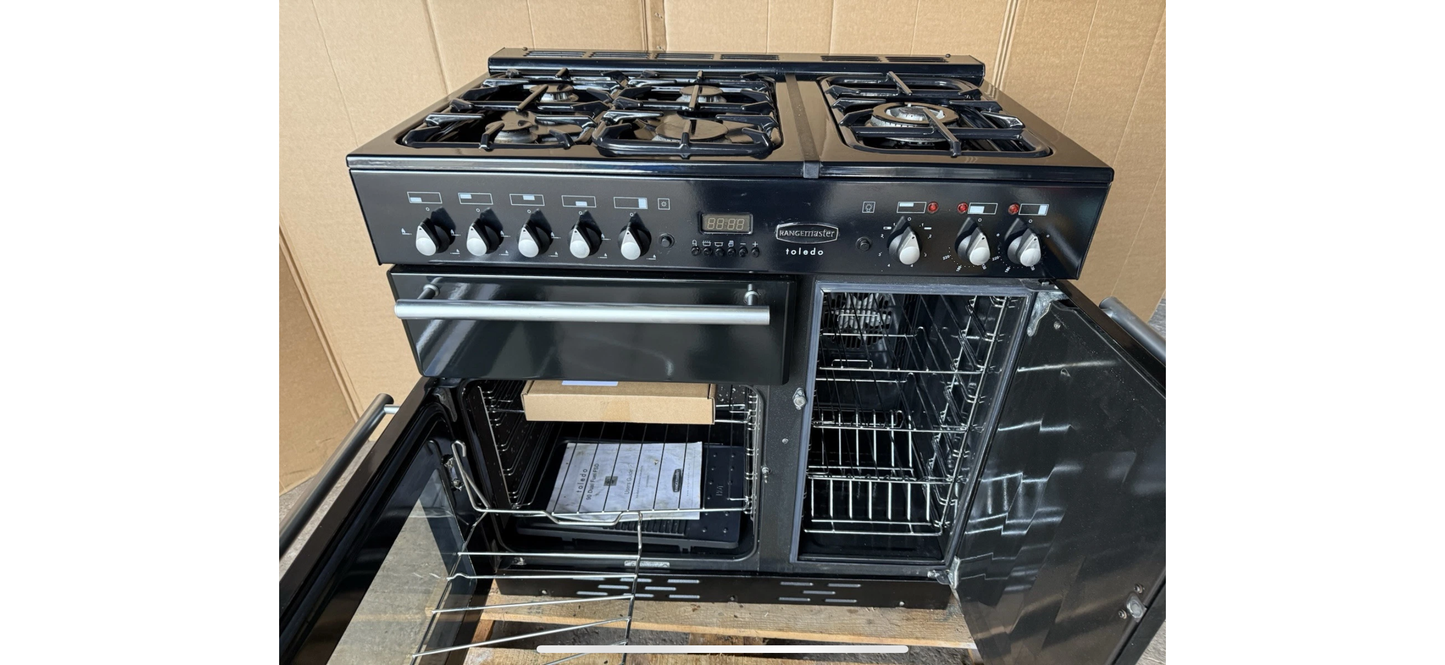 Rangemaster Toledo 90 Dual Fuel FSD Black/chrome