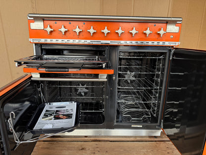 RANGEMASTER ELISE 100 INDUCTION ORANGE ALL ELECTRIC COOKER