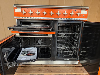RANGEMASTER ELISE 100 INDUCTION ORANGE ALL ELECTRIC COOKER