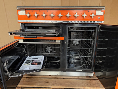 RANGEMASTER ELISE 100 INDUCTION ORANGE ALL ELECTRIC COOKER