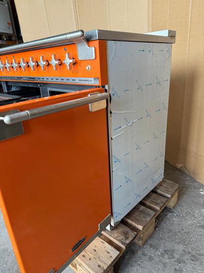 RANGEMASTER ELISE 100 INDUCTION ORANGE ALL ELECTRIC COOKER