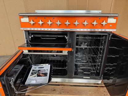 RANGEMASTER ELISE 100 INDUCTION ORANGE ALL ELECTRIC COOKER
