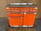 RANGEMASTER ELISE 100 INDUCTION ORANGE ALL ELECTRIC COOKER
