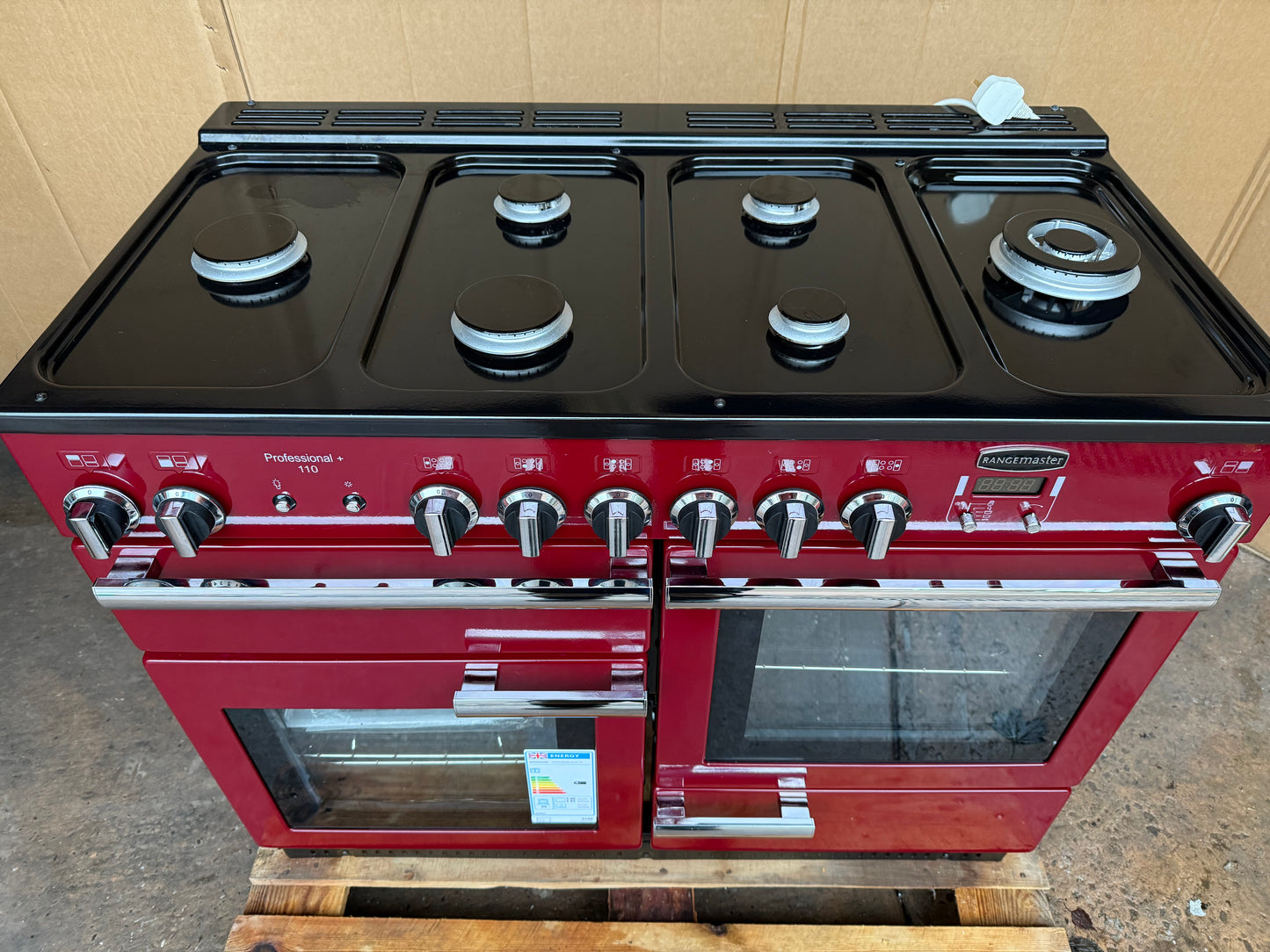 RANGEMASTER PROFESSIONAL PLUS 110 Burgundy Red Natural Gas