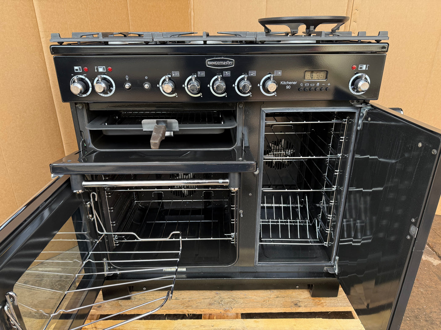 RANGEMASTER KITCHENER 90 DUAL FUEL FSD WITH HOOD