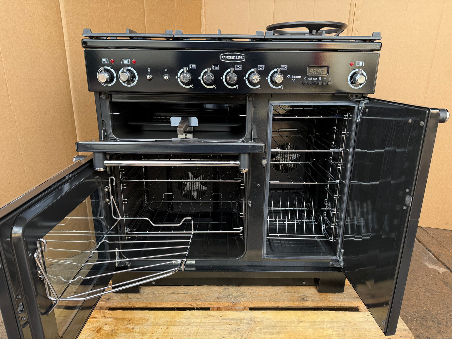 RANGEMASTER KITCHENER 90 DUAL FUEL FSD WITH HOOD