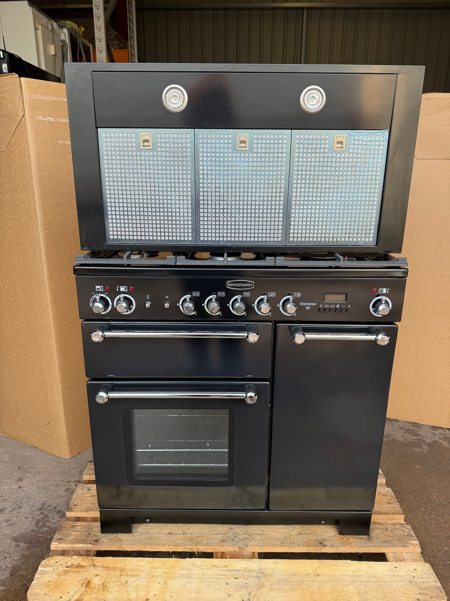 RANGEMASTER KITCHENER 90 DUAL FUEL FSD WITH HOOD