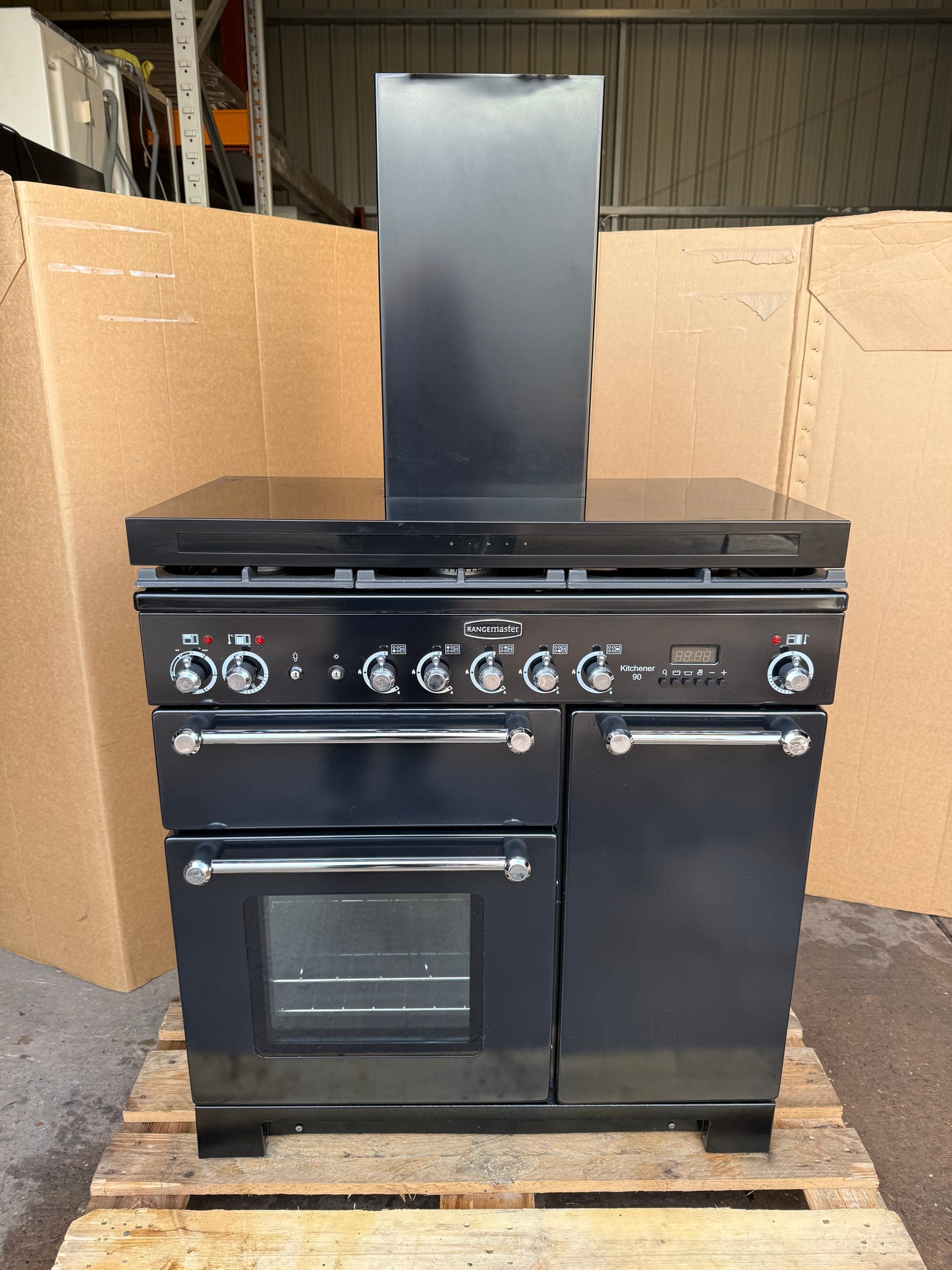 RANGEMASTER KITCHENER 90 DUAL FUEL FSD WITH HOOD