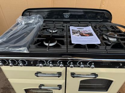 RANGEMASTER CLASSIC DELUXE 110 DUAL FUEL FSD CREAM WITH PROVING DRAWER