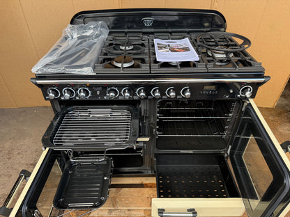 RANGEMASTER CLASSIC DELUXE 110 DUAL FUEL FSD CREAM WITH PROVING DRAWER