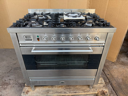 BRITANNIA 90CM DUAL FUEL FSD STAINLESS STEEL COOKER