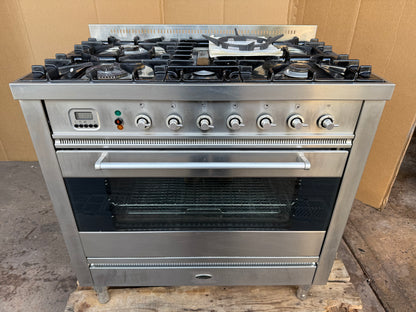 BRITANNIA 90CM DUAL FUEL FSD STAINLESS STEEL COOKER