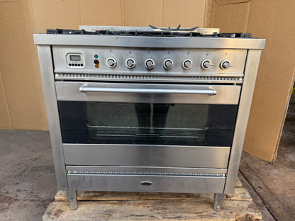 BRITANNIA 90CM DUAL FUEL FSD STAINLESS STEEL COOKER