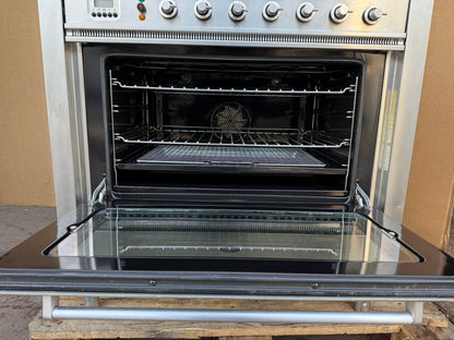 BRITANNIA 90CM DUAL FUEL FSD STAINLESS STEEL COOKER