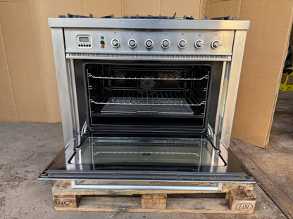 BRITANNIA 90CM DUAL FUEL FSD STAINLESS STEEL COOKER