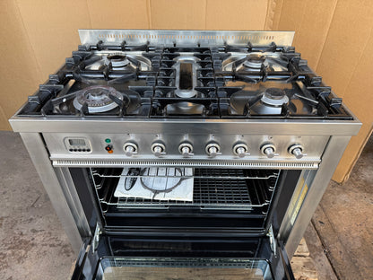 BRITANNIA 90CM DUAL FUEL FSD STAINLESS STEEL COOKER