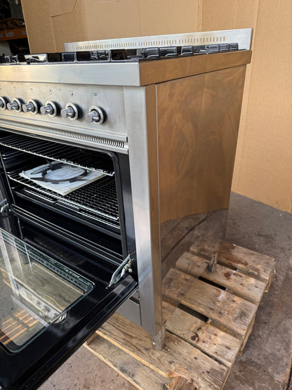 BRITANNIA 90CM DUAL FUEL FSD STAINLESS STEEL COOKER
