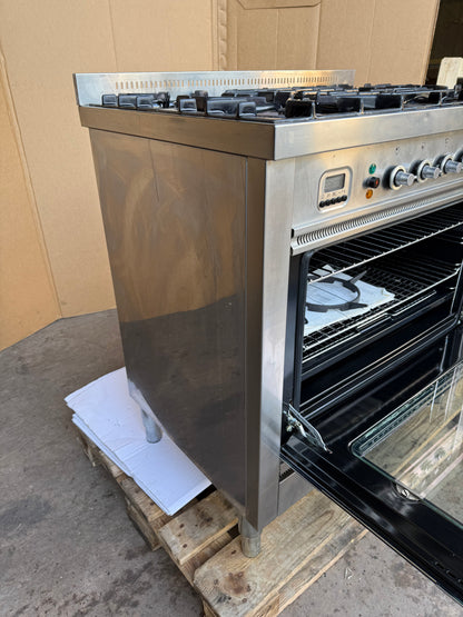 BRITANNIA 90CM DUAL FUEL FSD STAINLESS STEEL COOKER